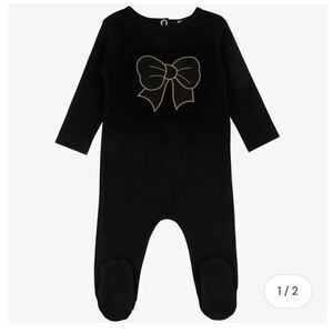 Noggi Baby Girls Puffy Bow Cotton Stretchie